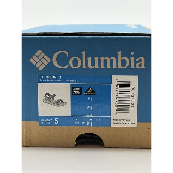 Columbia TechSun 2 Sandals Gray Women’s Size 5 Gray Grip with Box - Picture 6 of 13